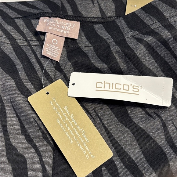 Chico's NWT Women's Black & Gray Animal Print Leggings Duo - Picture 5 of 10
